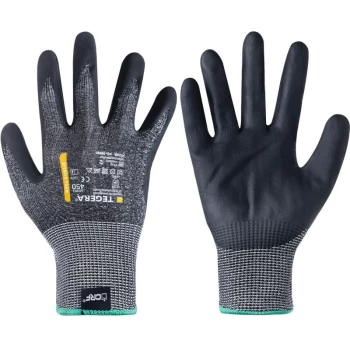 Image of Cut Resistant Gloves, Nitrile Coated, Black, Size 10 - Ejendals