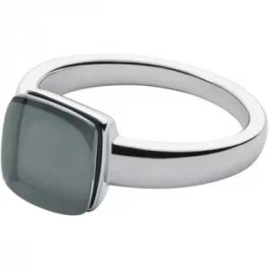 Image of Ladies Skagen Silver Plated Size K Sea Glass Ring