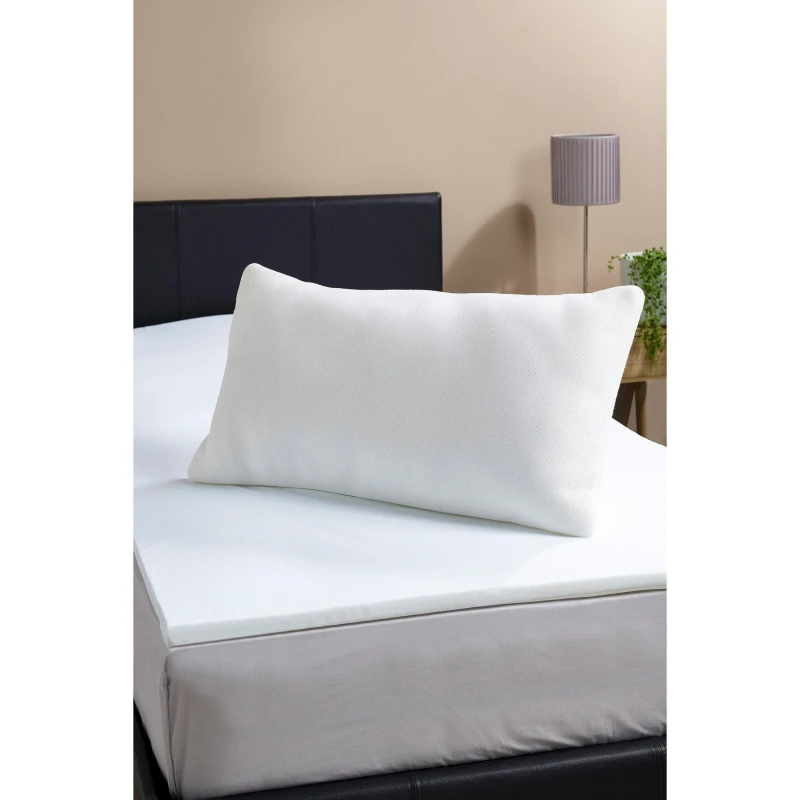 Image of Homelife Foam Mattress Topper with Pillow - White White Single