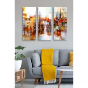 Image of MDF0049 Multicolor Decorative MDF Painting (3 Pieces)