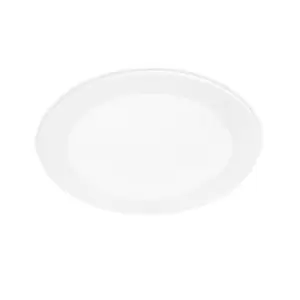 Image of Easy Integrated LED Round Recessed Downlight Panel Matt White Cool White