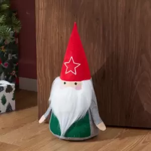 Image of Scandi Santa Festive Door Stop Multicolour