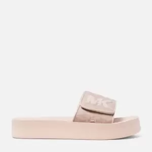 Image of Michael Kors Womens Mk Platform Slide Sandals - Soft Pink/Fawn - UK 4