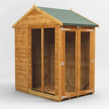 Image of Power Sheds - 4x6 Power Apex Summerhouse - Brown