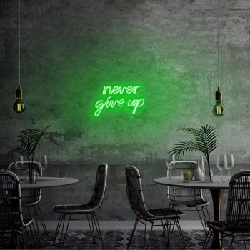 Image of Never Give Up - Green Green Wall Lamp