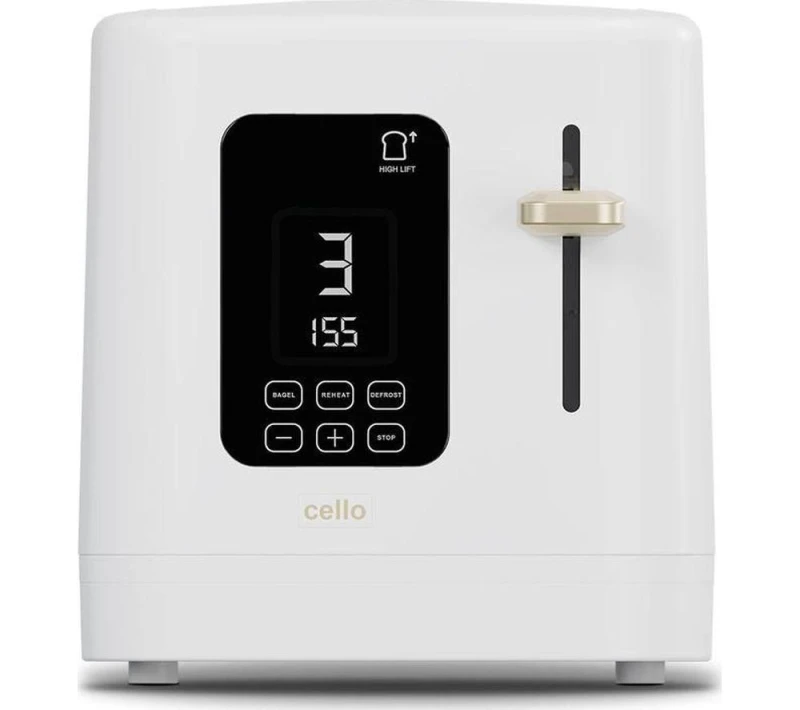 Image of CELLO TR185-WH 2-Slice Toaster - White 5060750403570