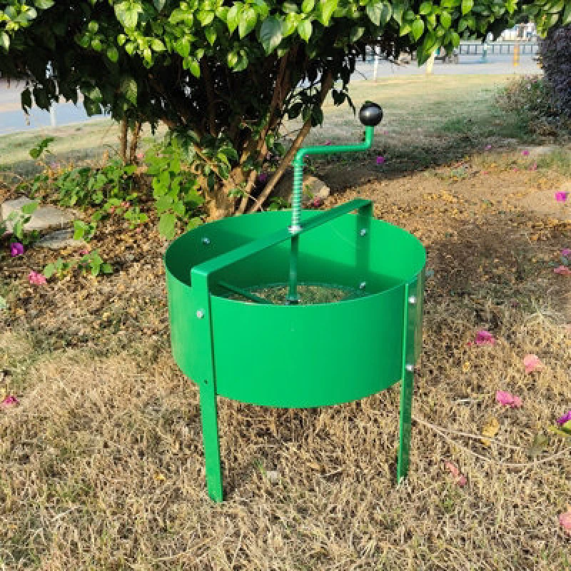 Image of Gr8 Garden Rotary Garden Soil Sifter Compost Sieve Large 18 Litre Earth Riddle Screener Green unisex