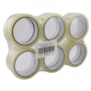 Image of Nice Price Clear Sticky Tape 24mmx66m Pack of 12 WX27017