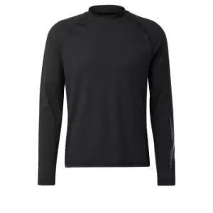 Image of Reebok Thermowarm Touch Graphic Base Layer Long-Sleeve To - Black