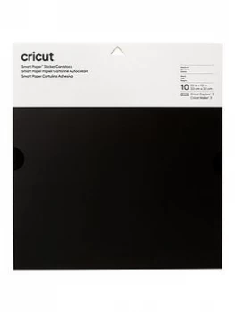 Image of Cricut Smart Paper Sticker Cardstock (10 Sheets, 33Cm X 33Cm) - Black