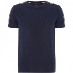 Image of Tommy Bodywear Crew Neck Plain Nightewear Tshirt - Blue