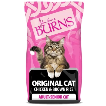 Image of Burns Original Adult Chicken and Brown Rice Dry Cat Food 2 x 2kg