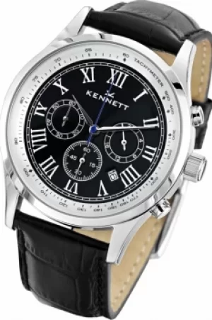 Image of Mens Kennett Savro Chronograph Watch WSAVBKSILBK