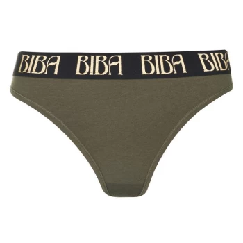Image of Biba Soft Cotton Thongs - Khaki