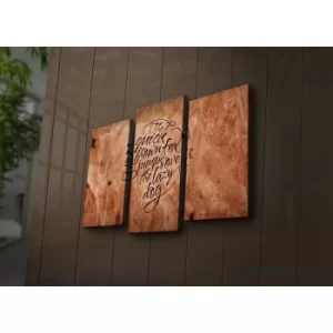 Image of 3PAT?ACT-23 Multicolor Decorative LED Lighted Canvas Painting (3 Pieces)