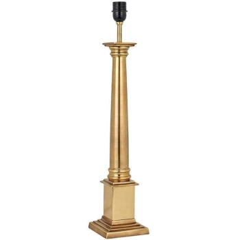 Image of Interiors Nelson - 1 Light Large Table Lamp Brass - Base Only, E27