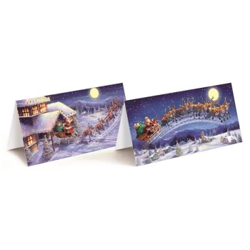 Image of Tom Smith Tom Smith 20 Pack of Luxury Christmas Cards - TRAD SANTA