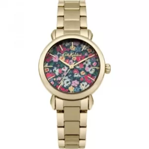 Image of Ladies Cath Kidston Mews Ditsy Gold Bracelet Watch