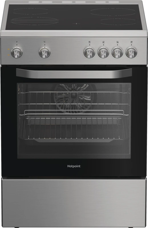 Image of Hotpoint 60cm Electric Cooker - Stainless steel H6V5KMXUK Stainless steel