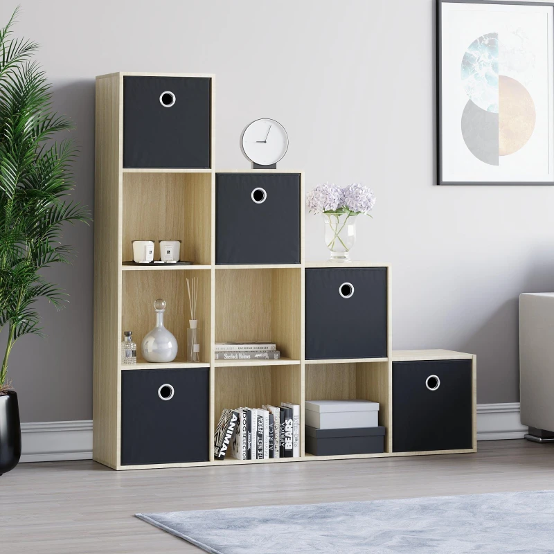 Image of Lassic 10 Cube Storage Unit (O) + Set of 5 Storage Cubes Black unisex 10 Unit