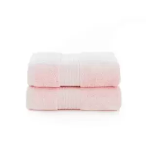 Image of Deyongs Bliss Pima 2 Pack Hand Towel - Pink
