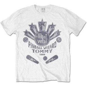 Image of The Who - Pinball Wizard Flippers Unisex Medium T-Shirt - White