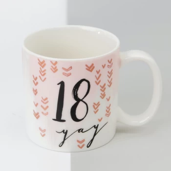 Image of Luxe Porcelain Female Birthday Mug - 18