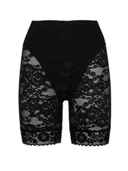 Image of Maidenform Tame Your Tummy Lace Shorty, Black Size M Women