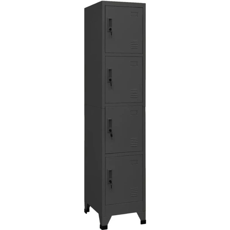 Image of VIDAXL Locker Cabinet Anthracite 38x45x180cm Steel Vidaxl 8720286700938