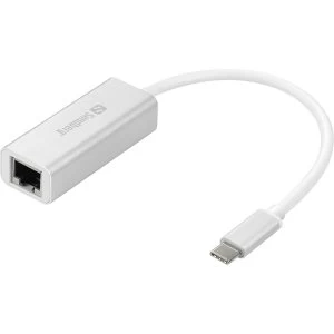 Image of Sandberg USB-C Gigabit Network Adapter, Aluminium Case, 5 Year Warranty