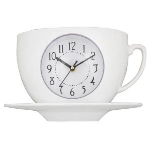 Image of Tearoom Cup & Saucer Clock White