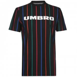Image of Umbro Malone Stripe T Shirt - Black
