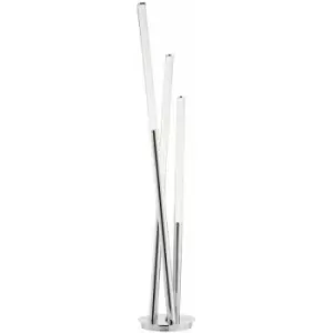 Image of Loops - Multi Arm LED Floor Lamp Chrome Modern Free Standing Tall Lounge Feature Light