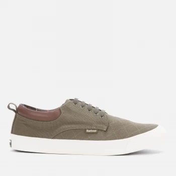 Image of Barbour Mens Cromwell Quilted Trainers - Olive - UK 9