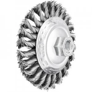 Image of PFERD HORSE cone brush zopft 100 x 22mm wire thickness 0.5mm With thread M14 43313001