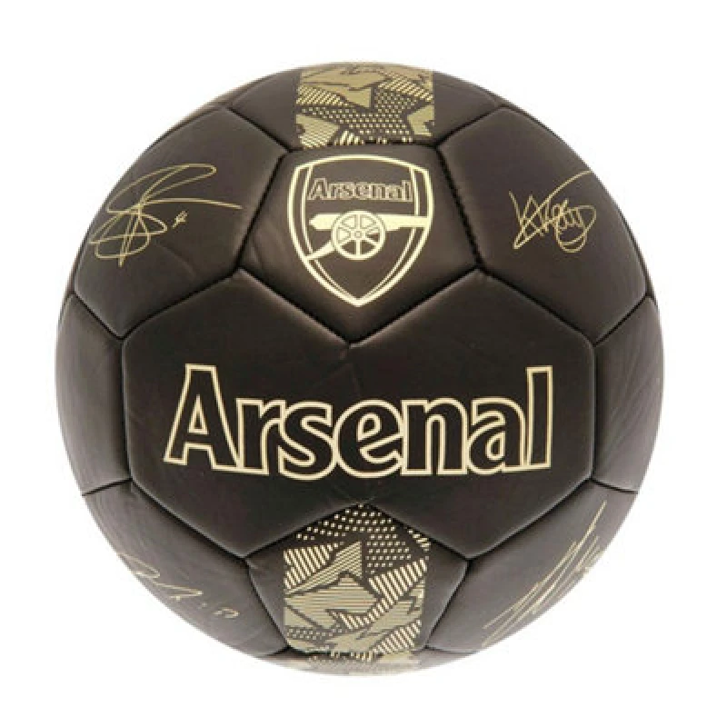 Image of Nal Fc Phantom Signature Football Matt Black/gold (1)