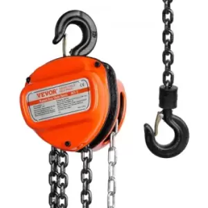 Image of VEVOR Manual Chain Hoist, 1 Ton 2200 lbs Capacity 20 FT Come Along, G80 Galvanized Carbon Steel with Double-Pawl Brake, Auto Chain Leading & 360° Rota