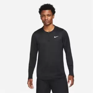 Image of Nike Dri-FIT Advantage Mens Half-Zip Tennis Top - Black