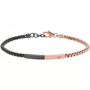 Image of Emporio Armani PVD EGS2125221 Rose Plated Men Bracelet