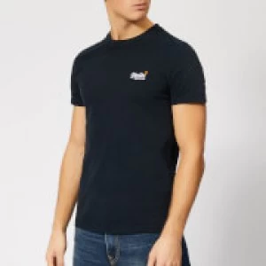Image of Superdry Mens Orange Label Vintage Embroidery T-Shirt - Eclipse Navy - L