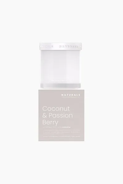 Image of Aromatherapy Co Naturals Coconut and Passion Berry Jar Candle White