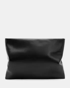 Image of AllSaints Bettina Leather Clutch Bag