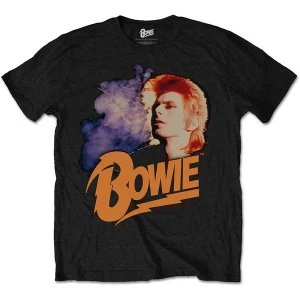 Image of David Bowie - Retro Bowie Unisex X-Large T-Shirt - Black