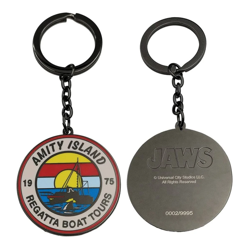 Image of Jaws Jaws 50th Anniversary Regatta Boat Tour Limited Edition Numbered Keyring Multi One Size Unisex 5060948297325