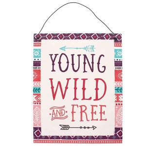 Image of Wild & Free Metal Sign