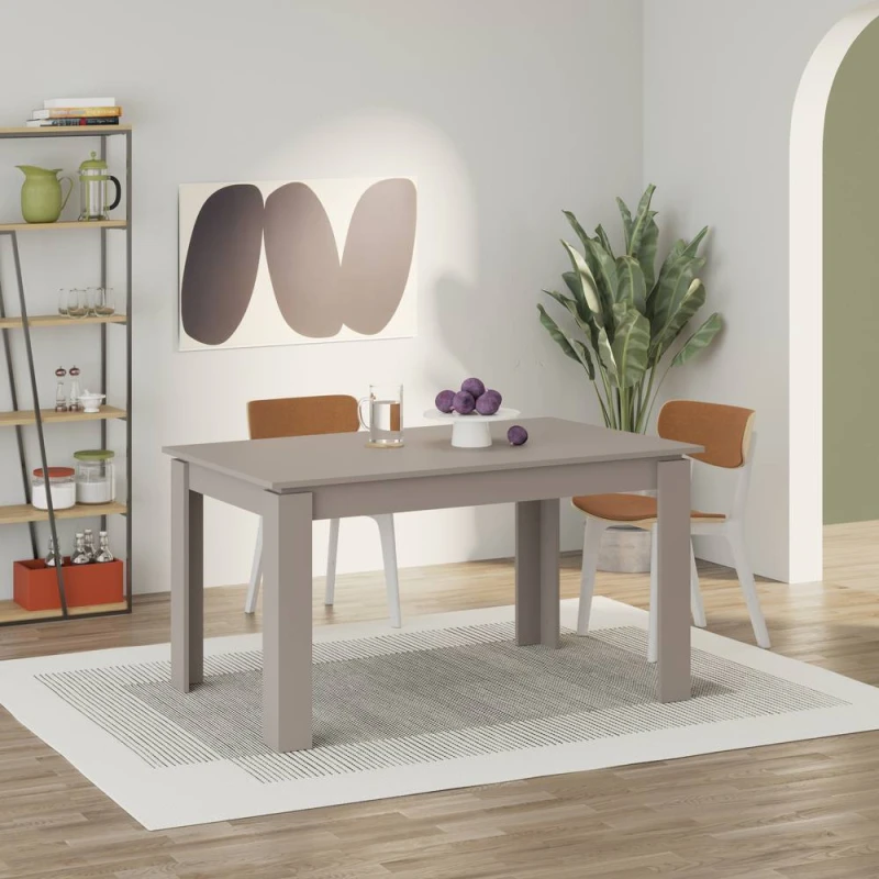 Image of Decortie Tolmen' Extendable Dining Table 140cm 4 Seater in Grey Size: 2 Pack Grey Unisex 2 Pack