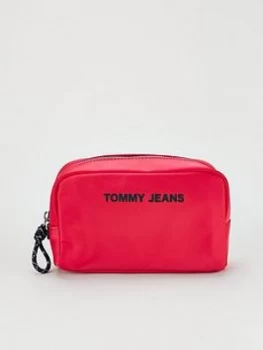 Image of Tommy Jeans Nautical Mix Washbag - Red