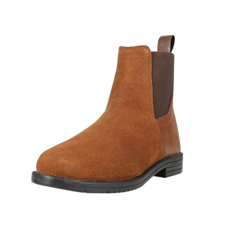 Image of Hy Wheston Suede Jodhpur Boots in Brown Size: 3 Brown Unisex 3