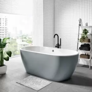 Image of Grey Freestanding Double Ended Bath 1655 x 750mm - Almada
