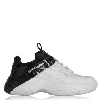 Image of Calvin Klein Jeans CKJ Marrell Low Top Trainers - White/Black